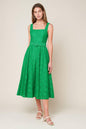 DAFFODILS & DAYDREAMS WOVEN LACE MIDI DRESS Flying Tomato