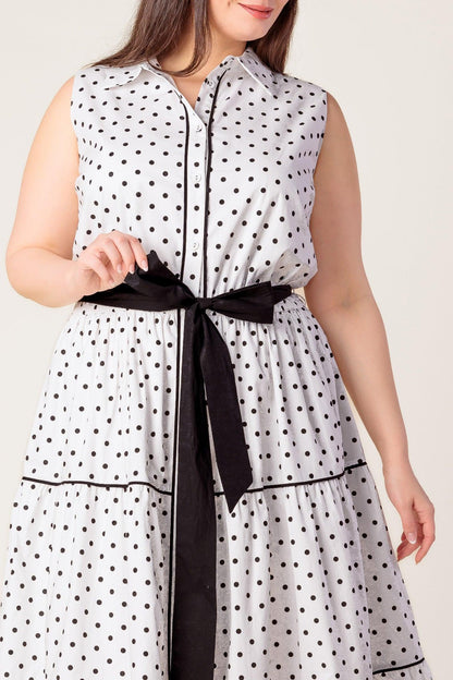 OUT OF REACH WOVEN MIDI DRESS Flying Tomato