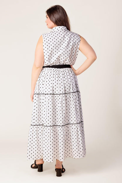 OUT OF REACH WOVEN MIDI DRESS Flying Tomato