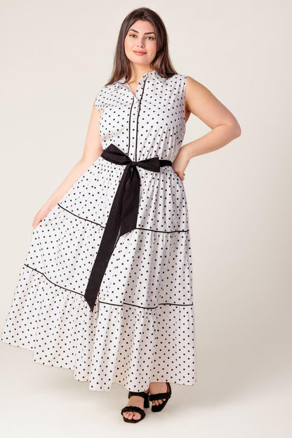 OUT OF REACH WOVEN MIDI DRESS Flying Tomato