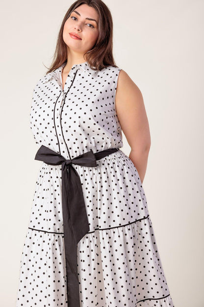 OUT OF REACH WOVEN MIDI DRESS Flying Tomato