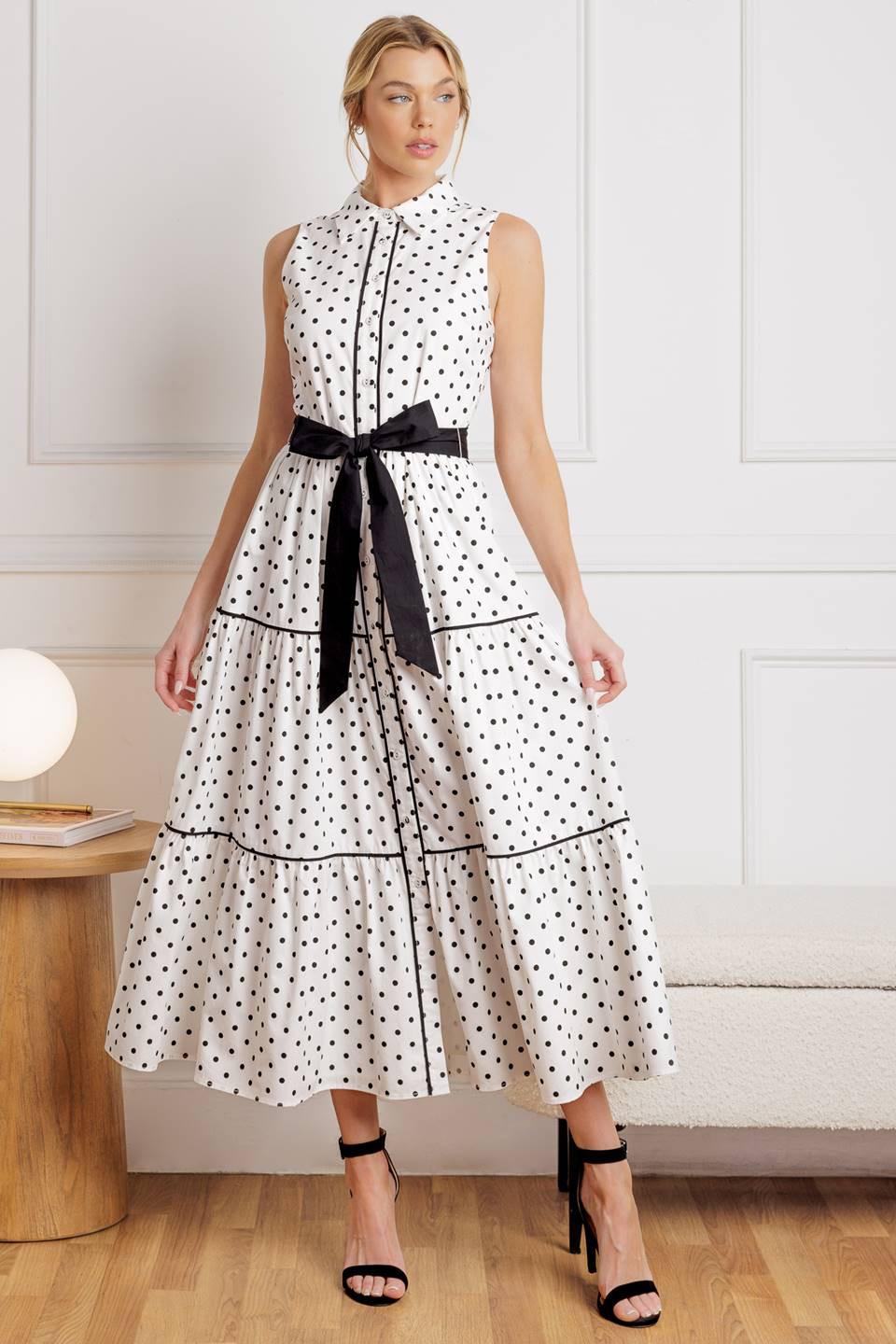 OUT OF REACH WOVEN MIDI DRESS Flying Tomato