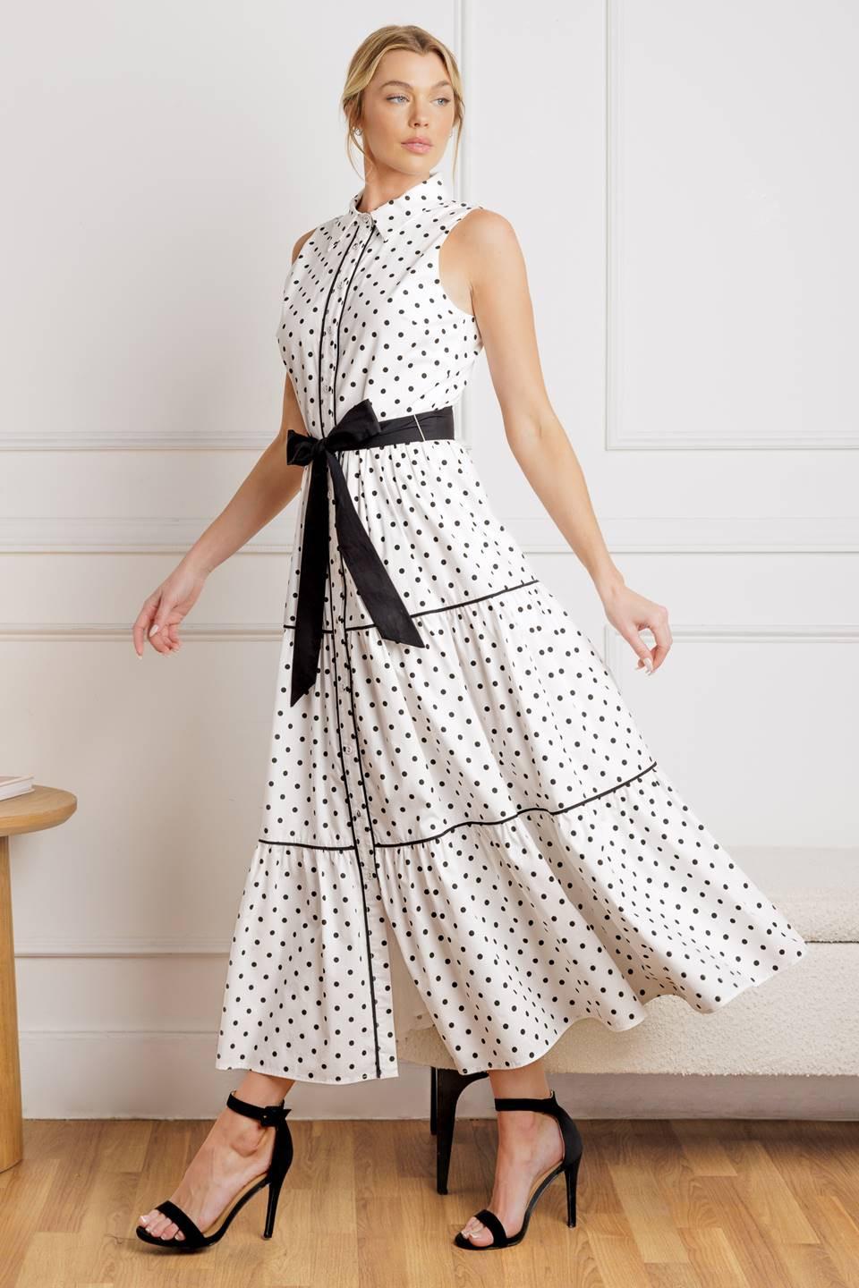 OUT OF REACH WOVEN MIDI DRESS Flying Tomato