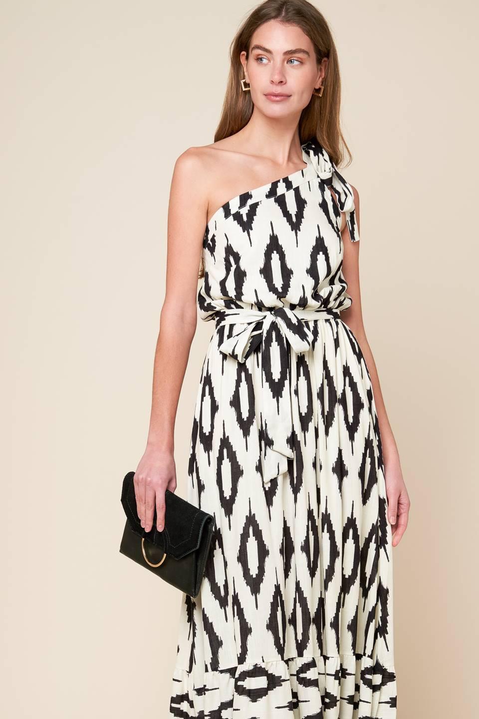 PERFECT SENSATION WOVEN MAXI DRESS Flying Tomato