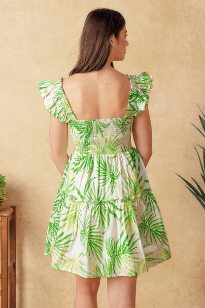 ADORABLE INTENTIONS WOVEN MINI DRESS Flying Tomato