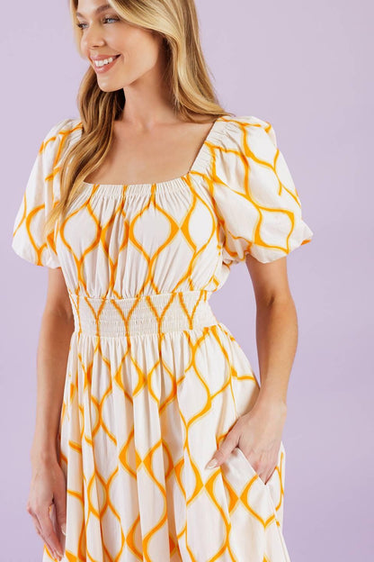 ICONIC SUMMER WOVEN MIDI DRESS Flying Tomato