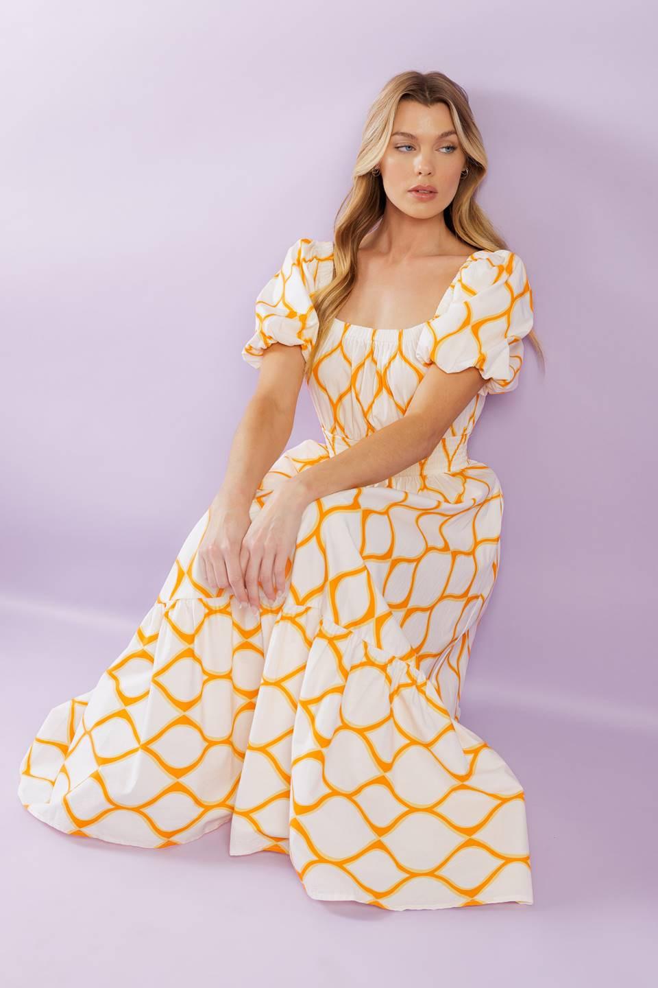 ICONIC SUMMER WOVEN MIDI DRESS Flying Tomato