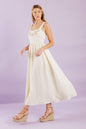 TOTAL CRUSH CREAM WOVEN MIDI DRESS Flying Tomato