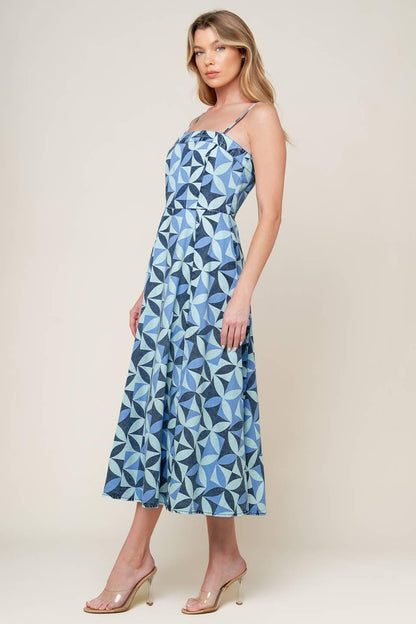 GWENNY BLUE DENIM MIDI DRESS Flying Tomato