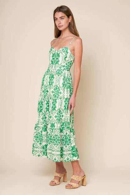 BEYOND ELEGANT WOVEN MIDI DRESS Flying Tomato