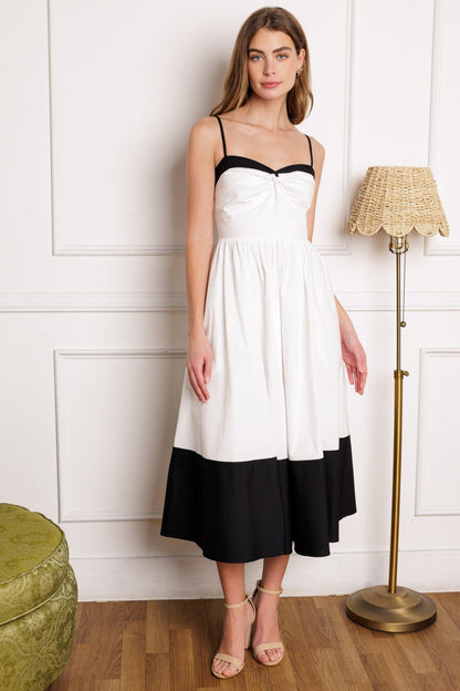 ISLAND HEARTBEAT WOVEN MIDI DRESS Flying Tomato