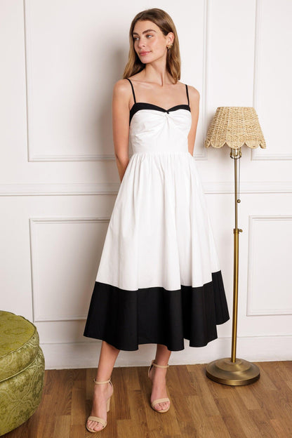 ISLAND HEARTBEAT WOVEN MIDI DRESS Flying Tomato