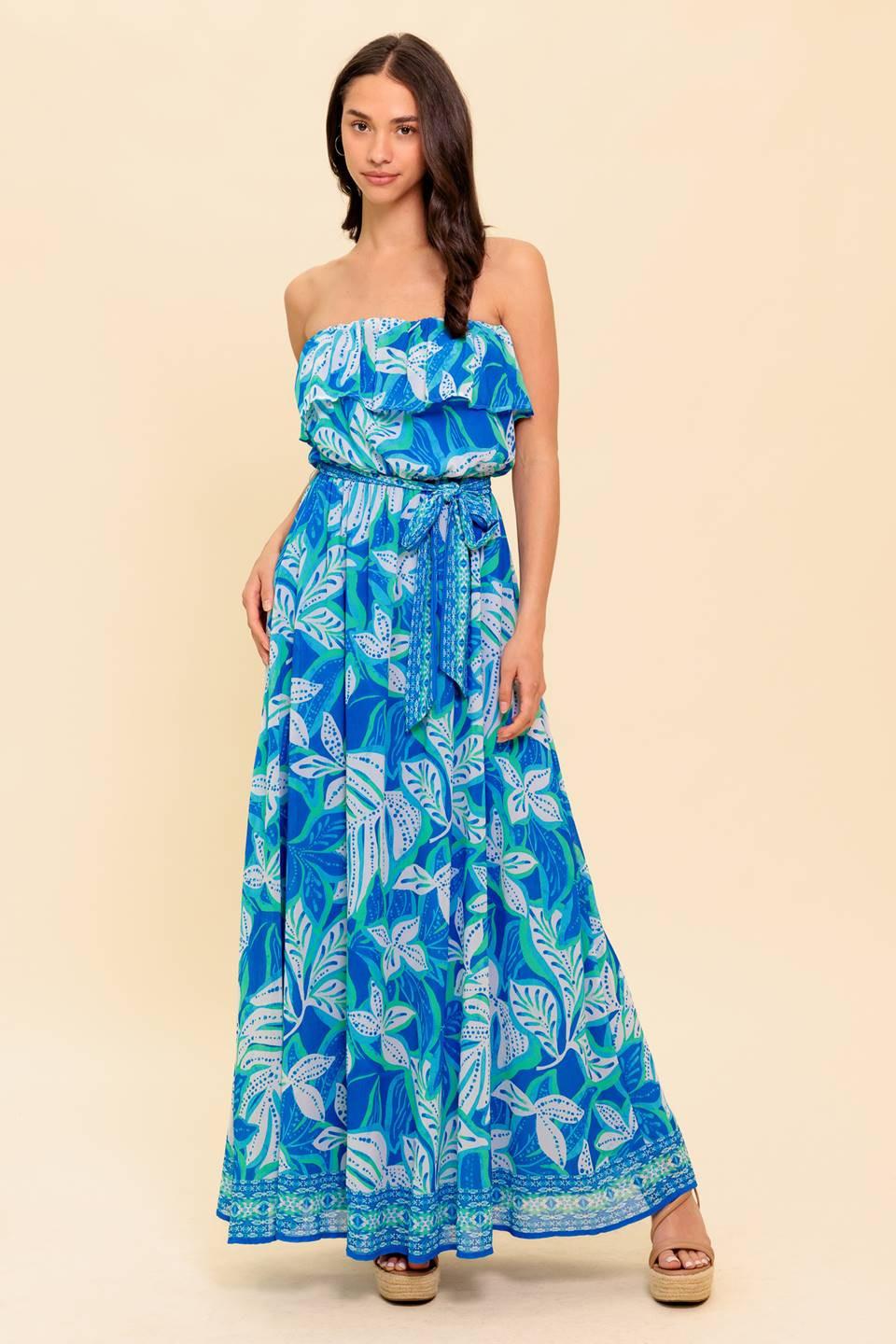 MANHATTAN ROMANCE WOVEN MAXI DRESS Flying Tomato