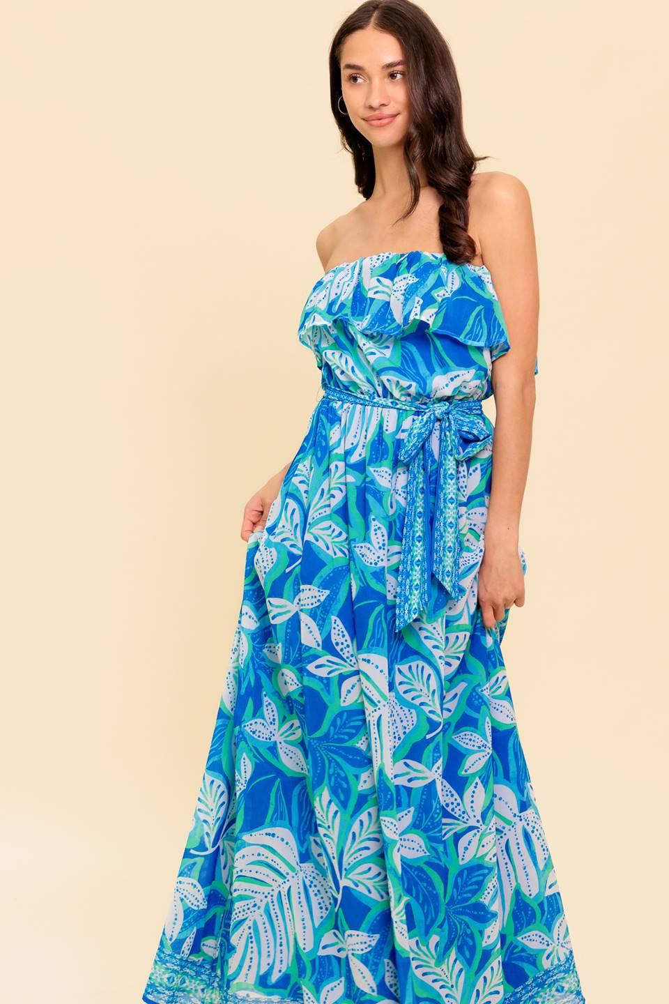 MANHATTAN ROMANCE WOVEN MAXI DRESS Flying Tomato