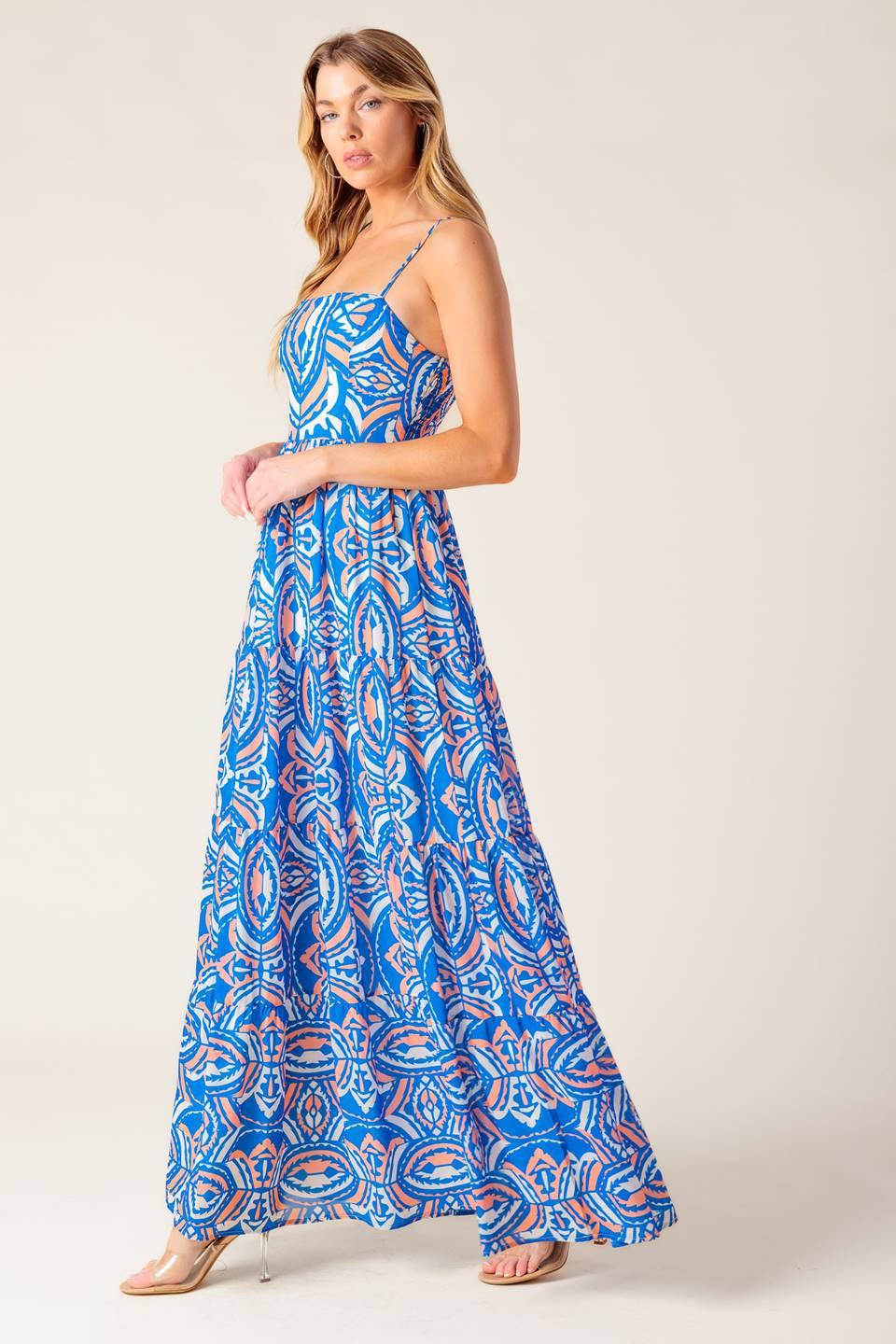 LAKESIDE PICNIC WOVEN MAXI DRESS Flying Tomato