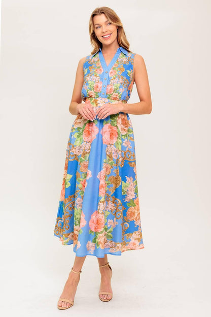 LOST IN A DREAM WOVEN MIDI DRESS Flying Tomato