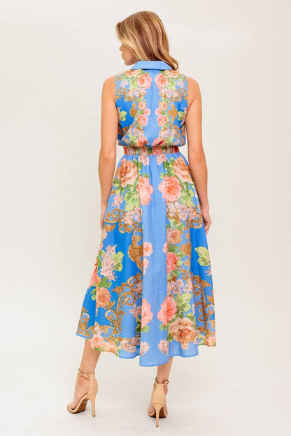LOST IN A DREAM WOVEN MIDI DRESS Flying Tomato