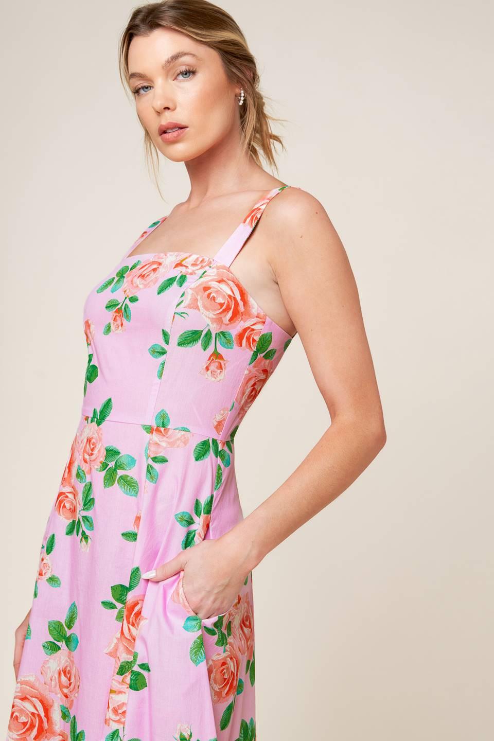 TIME FOR TEAM WOVEN MIDI DRESS Flying Tomato