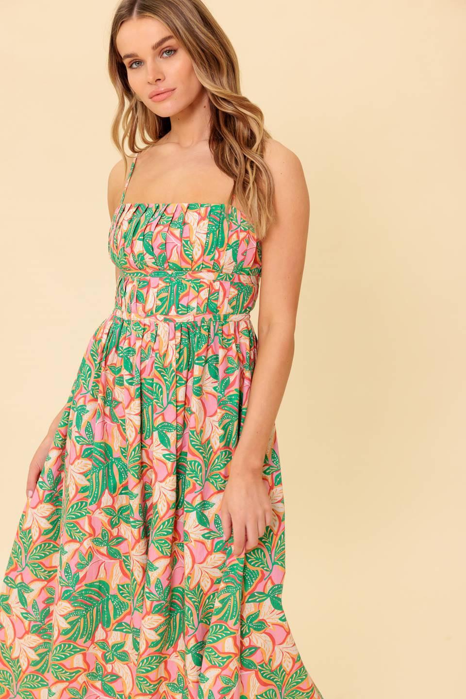 STORYTELLING WOVEN MIDI DRESS Flying Tomato