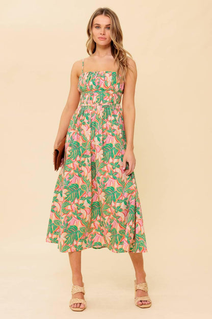 STORYTELLING WOVEN MIDI DRESS Flying Tomato
