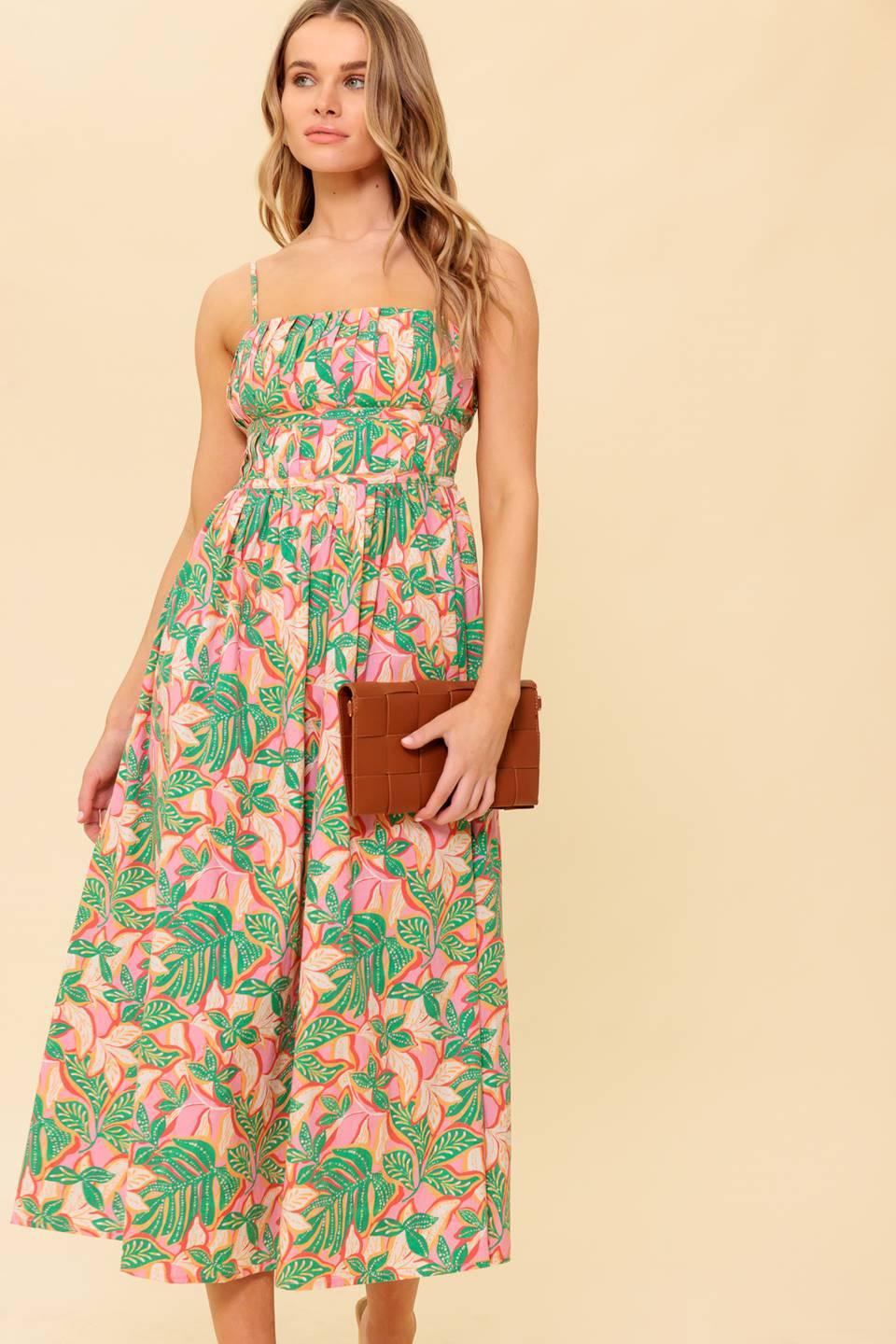 STORYTELLING WOVEN MIDI DRESS Flying Tomato