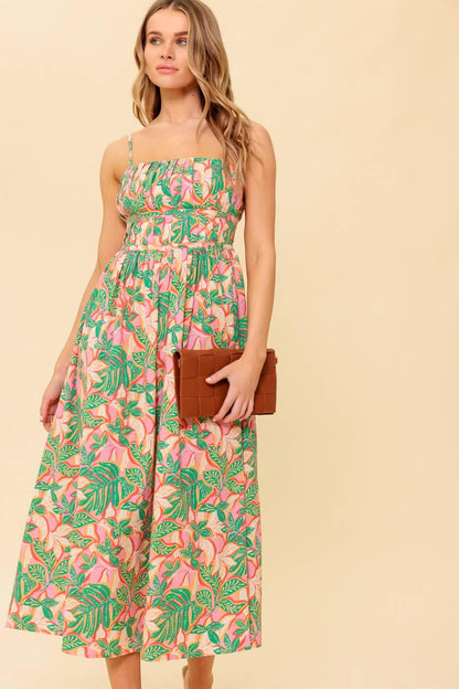 STORYTELLING WOVEN MIDI DRESS Flying Tomato