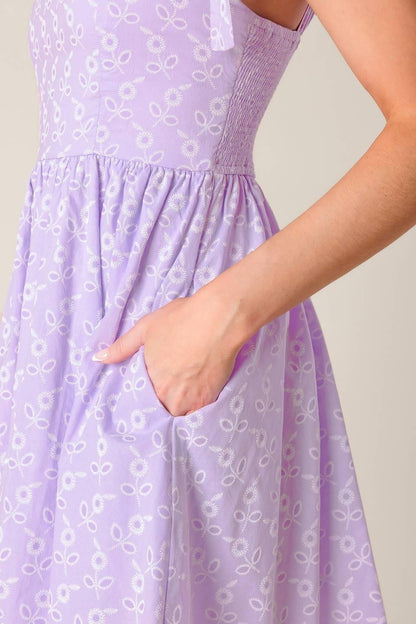 NIGHT TO REMEMBER LAVENDER WOVEN MINI DRESS Flying Tomato