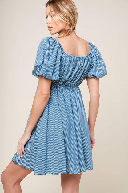 SOMETHING NICE WOVEN MINI DRESS Flying Tomato