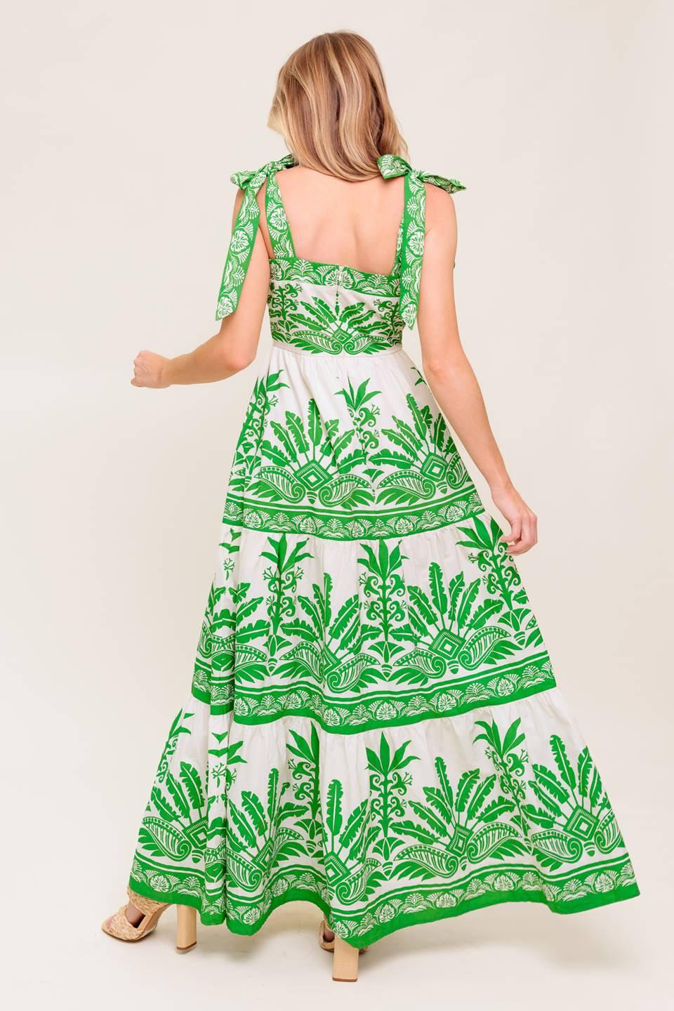 DREAM WALKER OLIVE WOVEN MAXI DRESS Flying Tomato