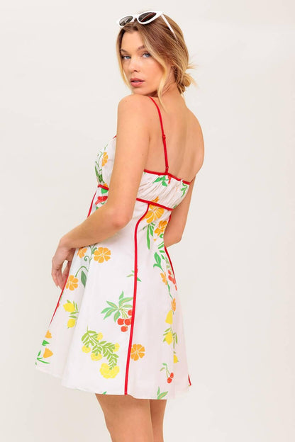 HEART OF GOLD WOVEN MINI DRESS Flying Tomato