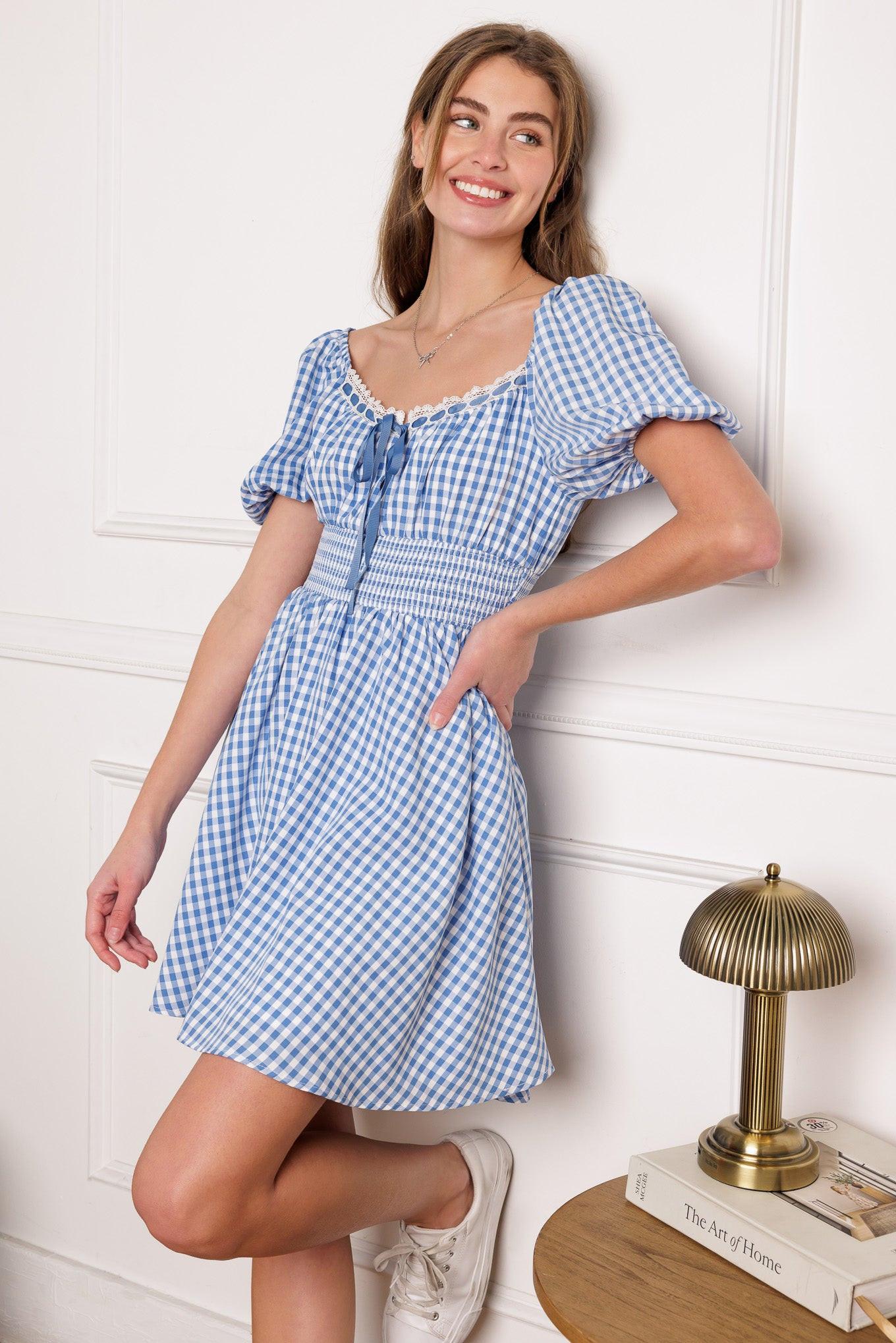 BREEZE THROUGH PARADISE WOVEN MINI DRESS Flying Tomato