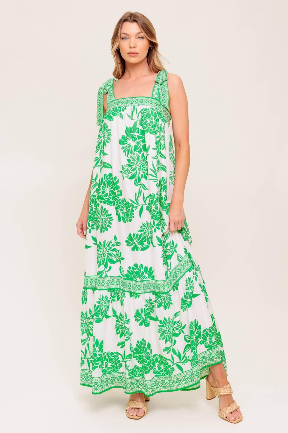 GARDEN TALES WOVEN MAXI DRESS Flying Tomato