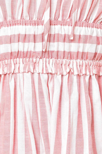 GIA PEONY PINK WOVEN MAXI DRESS Flying Tomato