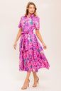 CELESTIAL SKIES WOVEN MIDI DRESS Flying Tomato