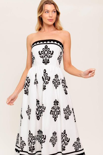 MYSTIC TWILIGHT WOVEN MDI DRESS Flying Tomato