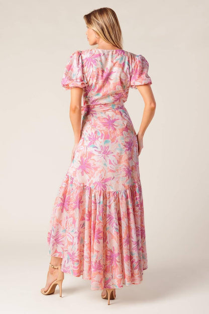 BLESS YOUR HEART CORAL WOVEN MINI DRESS Flying Tomato