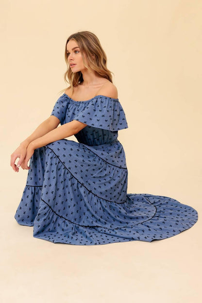 YOU'RE UNFORGETTABLE WOVEN MDI DRESS Flying Tomato