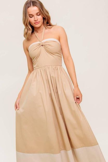 HYDRANGEA HAZE WOVEN MIDI DRESS Flying Tomato