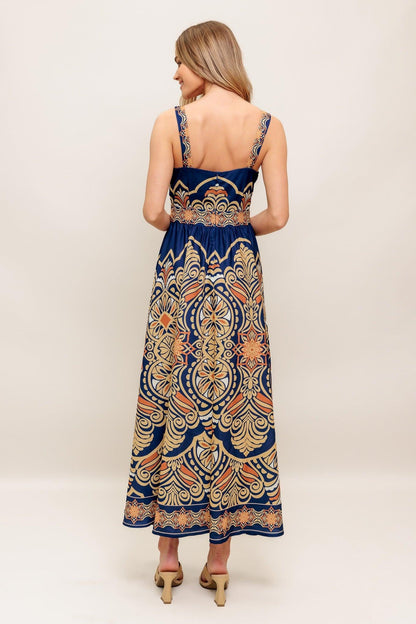 SAHARA DREAMS WOVEN MIDI DRESS Flying Tomato