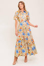 HAZEL DREAM IVORY WOVEN MIDI DRESS Flying Tomato