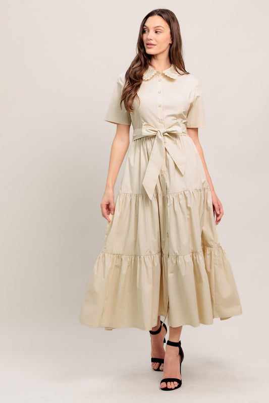 WORTH THE WAIT WOVEN MIDI DRESS Flying Tomato