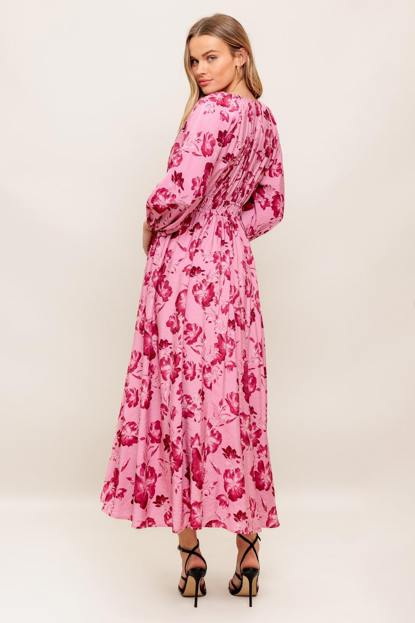 HONEY BUN MOUVE WOVEN MIDI DRESS Flying Tomato