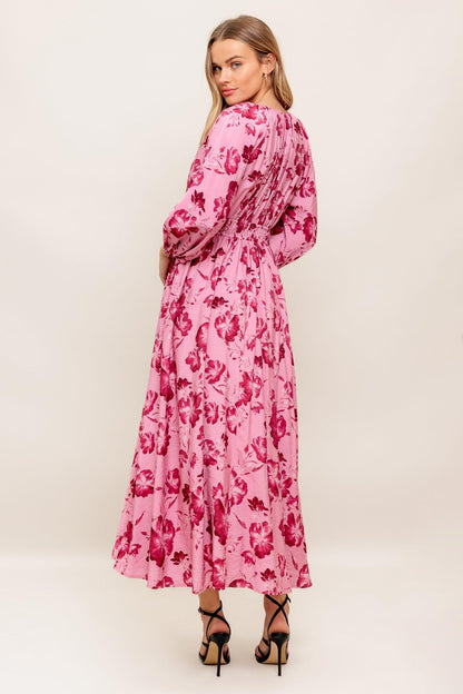 HONEY BUN MOUVE WOVEN MIDI DRESS Flying Tomato