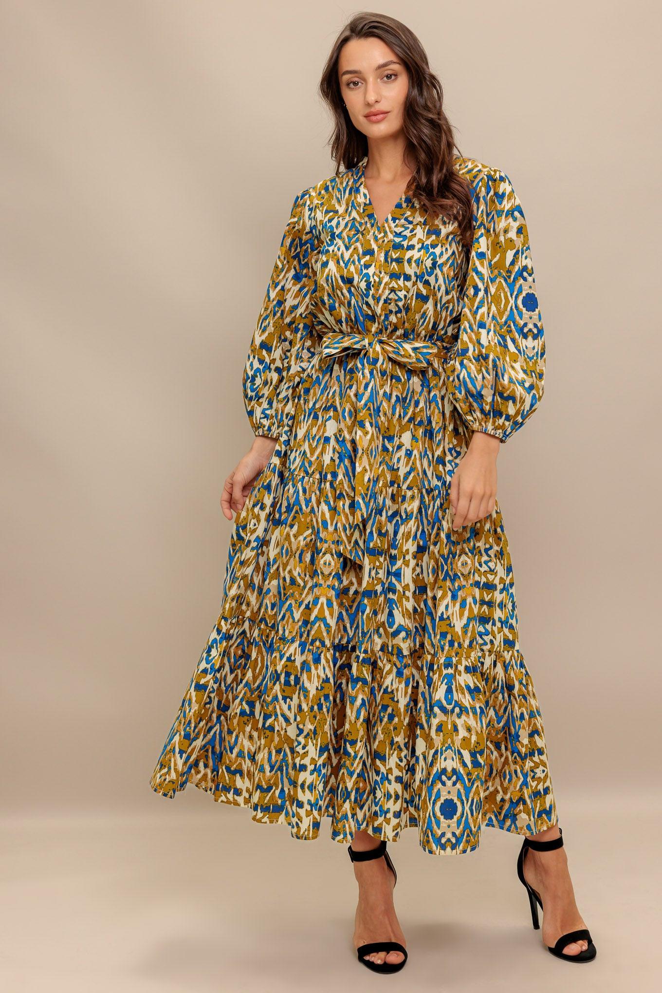 TERRA VISION WOVEN MIDI DRESS Flying Tomato