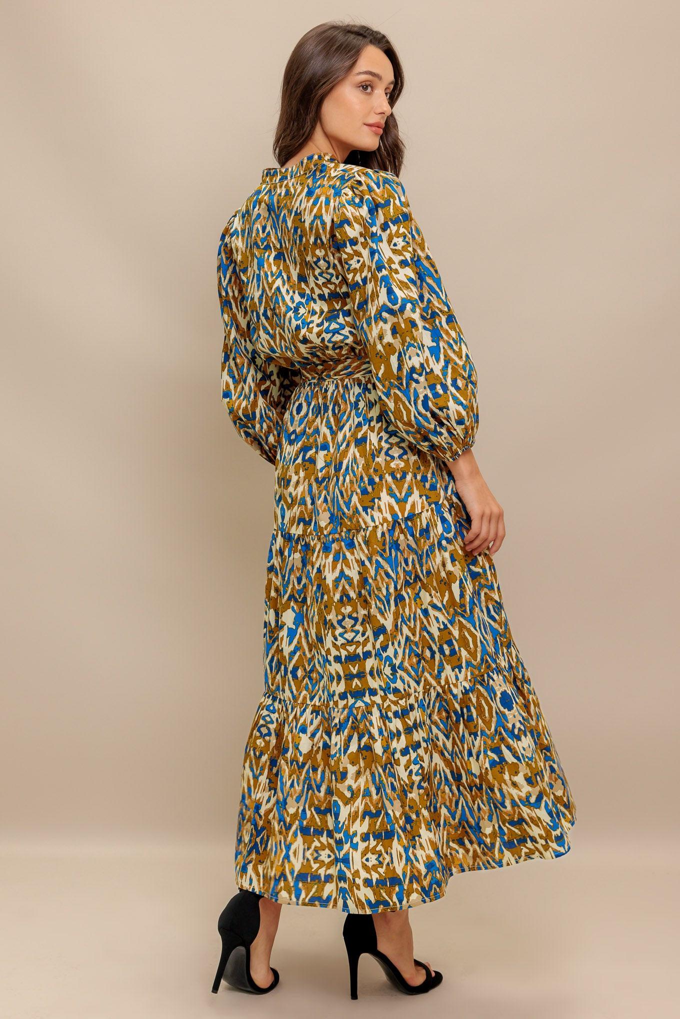 TERRA VISION WOVEN MIDI DRESS Flying Tomato