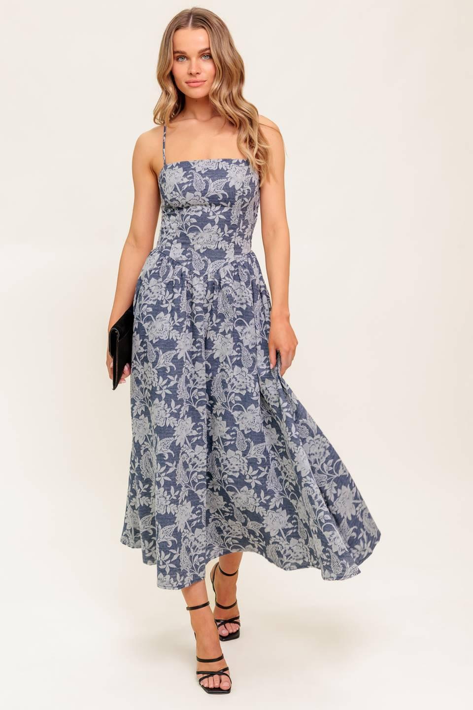 ORDINARY IS OVERRATED WOVEN MIDI DRESS Flying Tomato