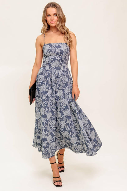 ORDINARY IS OVERRATED WOVEN MIDI DRESS Flying Tomato