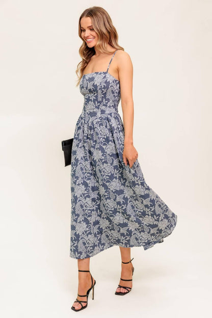 ORDINARY IS OVERRATED WOVEN MIDI DRESS Flying Tomato