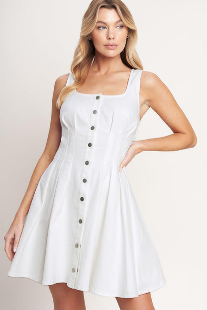 SUMMER PROMISE WOVEN MINI DRESS Flying Tomato
