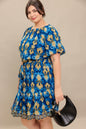 BAROQUE BREEZE WOVEN MINI DRESS Flying Tomato